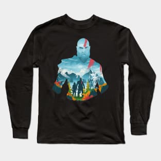 Kratos and Atreus Adventure Long Sleeve T-Shirt